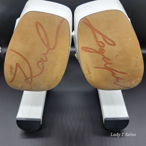 Karl Lagerfeld Haisley Patent Leather Slip-On Gold Charms. NWOT (Floor Sample) - Picture 12 of 12